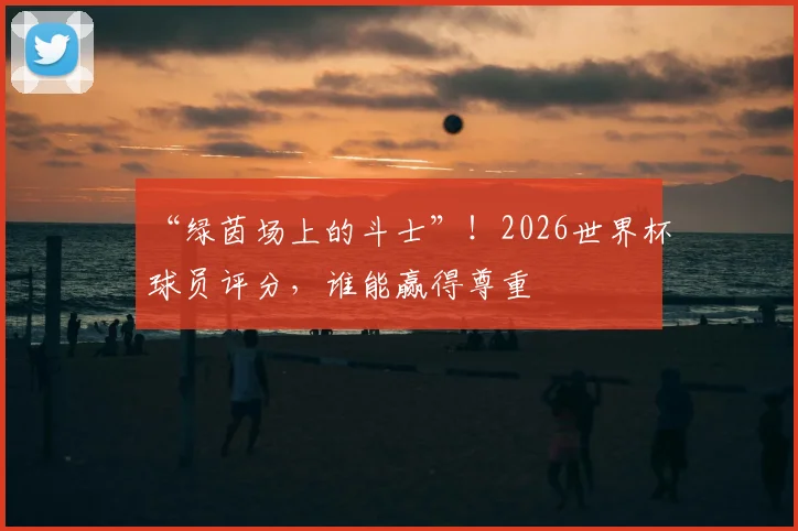 “绿茵场上的斗士”!2026世界杯球员评分,谁能赢得尊重